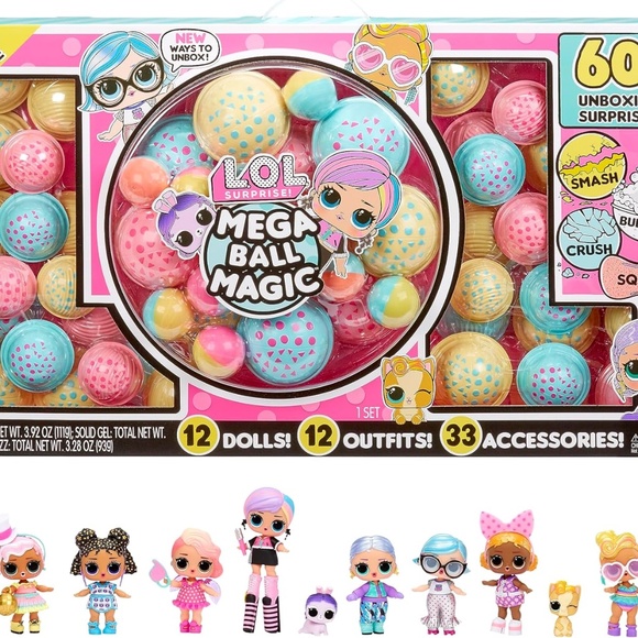 L.O.L. Surprise! Mega Ball Magic: 12 Collectible Dolls, 60+ Surprises - Picture 1 of 3